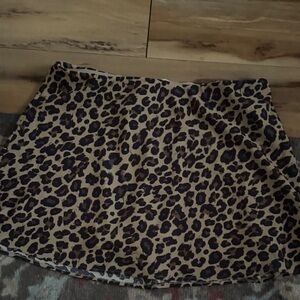 Abercrombie leopard mini skirt